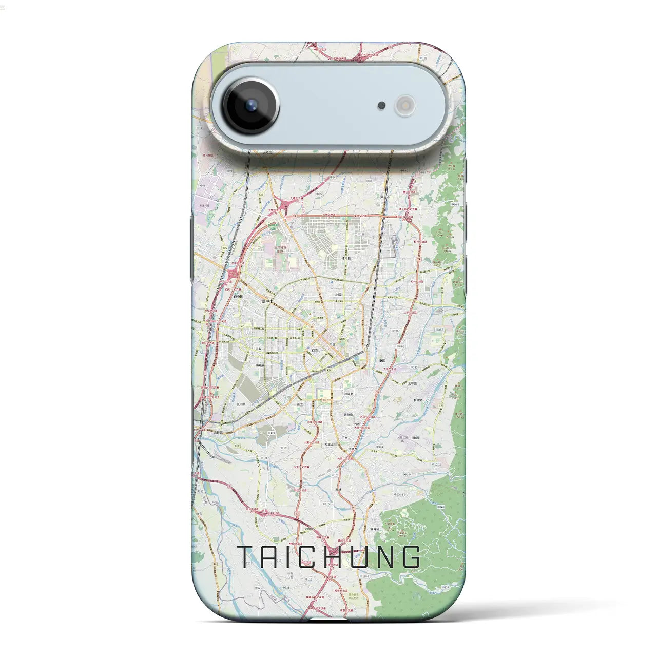 【台中（台湾）】地図柄iPhoneケース（バックカバータイプ）