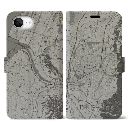 【台中（台湾）】地図柄iPhoneケース（手帳タイプ）