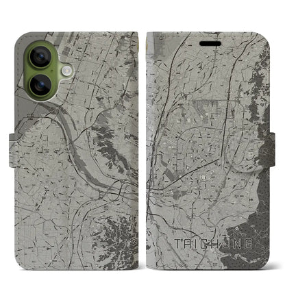 【台中（台湾）】地図柄iPhoneケース（手帳タイプ）