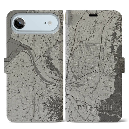 【台中（台湾）】地図柄iPhoneケース（手帳タイプ）