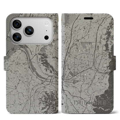 【台中（台湾）】地図柄iPhoneケース（手帳タイプ）