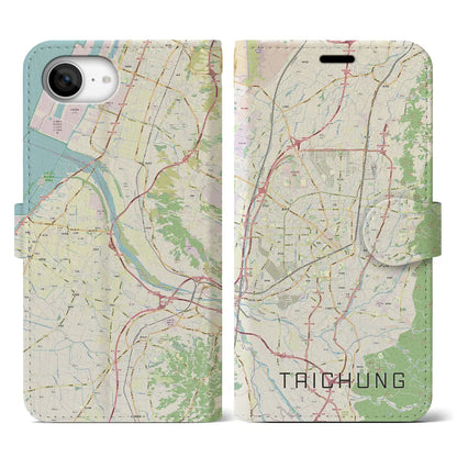 【台中（台湾）】地図柄iPhoneケース（手帳タイプ）