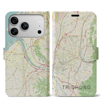 【台中（台湾）】地図柄iPhoneケース（手帳タイプ）