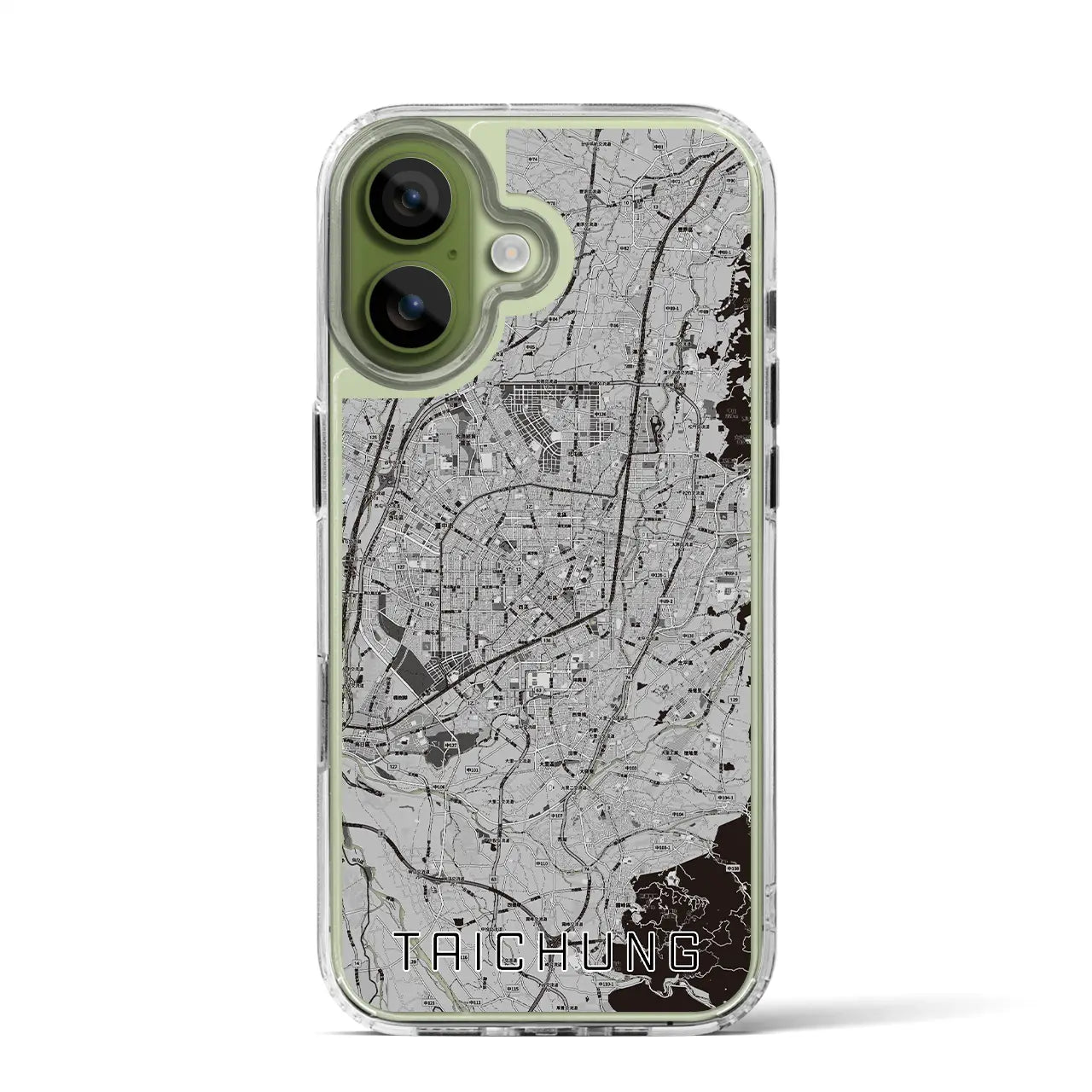 【台中（台湾）】地図柄iPhoneケース（MagSafeタイプ）