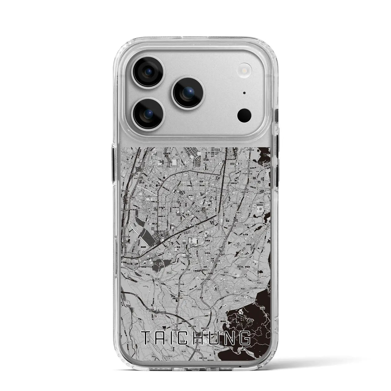 【台中（台湾）】地図柄iPhoneケース（MagSafeタイプ）