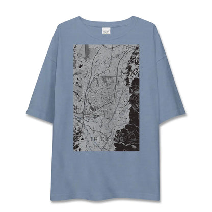 【台中（台湾）】地図柄ビッグシルエットTシャツ