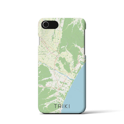 【大樹（北海道）】地図柄iPhoneケース（バックカバータイプ）