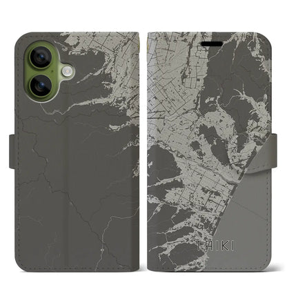 【大樹（北海道）】地図柄iPhoneケース（手帳タイプ）