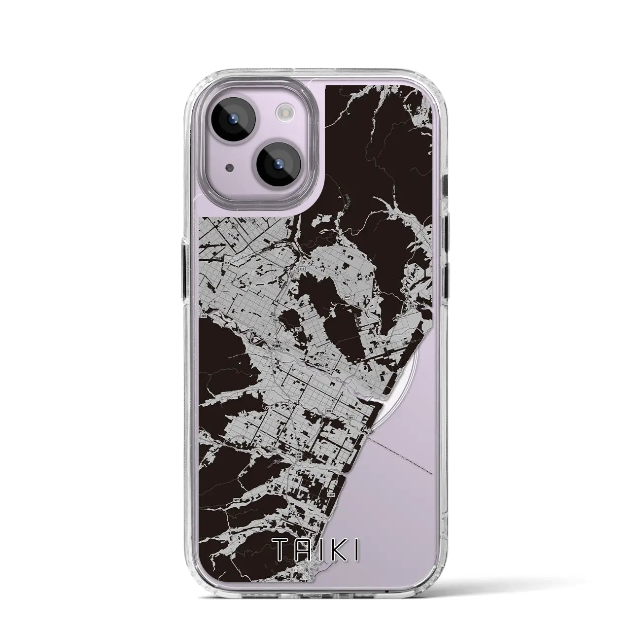 【大樹（北海道）】地図柄iPhoneケース（MagSafeタイプ）
