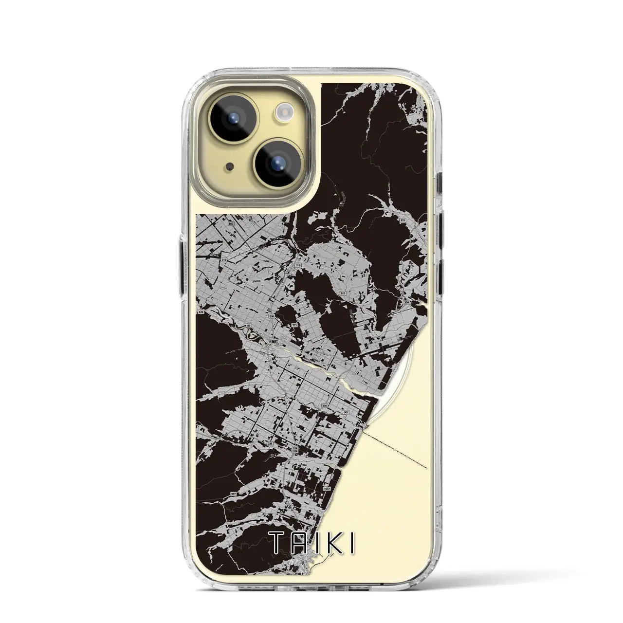 【大樹（北海道）】地図柄iPhoneケース（MagSafeタイプ）