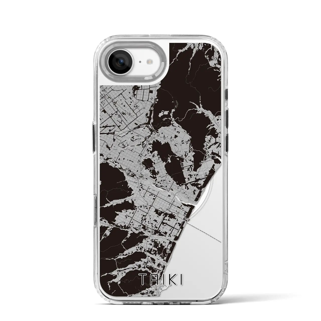 【大樹（北海道）】地図柄iPhoneケース（MagSafeタイプ）