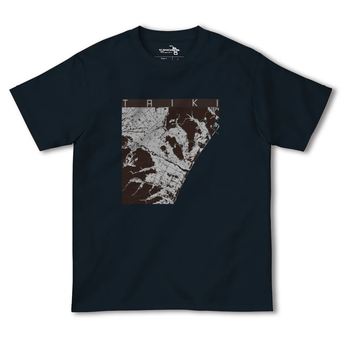 【大樹（北海道）】地図柄ヘビーウェイトTシャツ