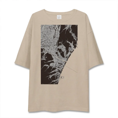 【大樹（北海道）】地図柄ビッグシルエットTシャツ