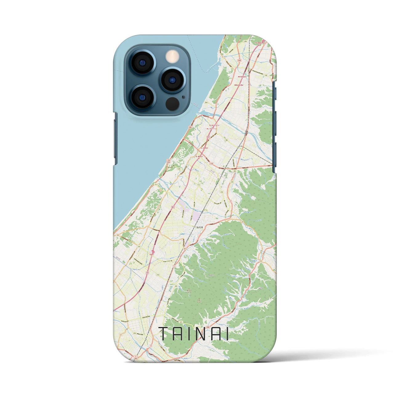 【胎内（新潟県）】地図柄iPhoneケース（バックカバータイプ）