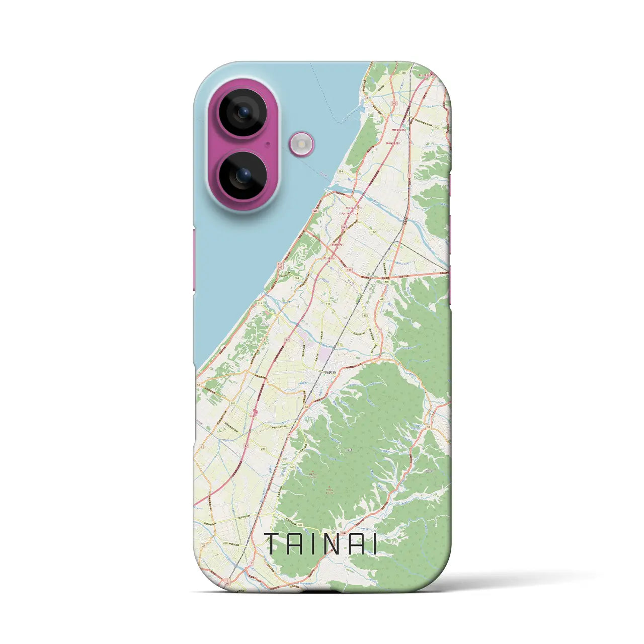 【胎内（新潟県）】地図柄iPhoneケース（バックカバータイプ）