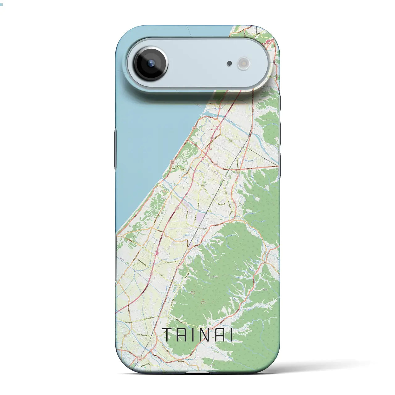 【胎内（新潟県）】地図柄iPhoneケース（バックカバータイプ）