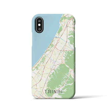 【胎内（新潟県）】地図柄iPhoneケース（バックカバータイプ）