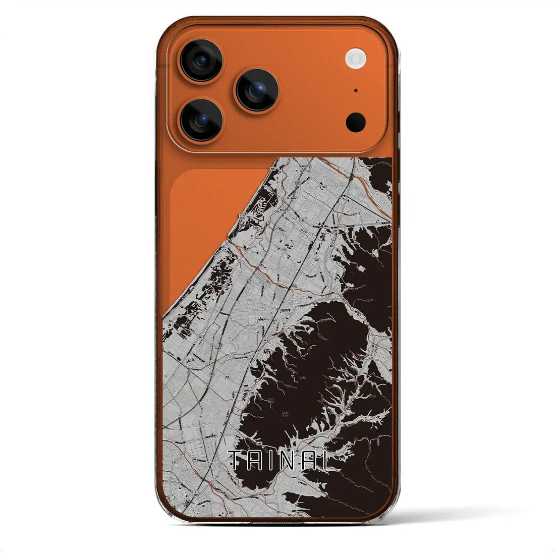 【胎内（新潟県）】地図柄iPhoneケース（クリアタイプ）