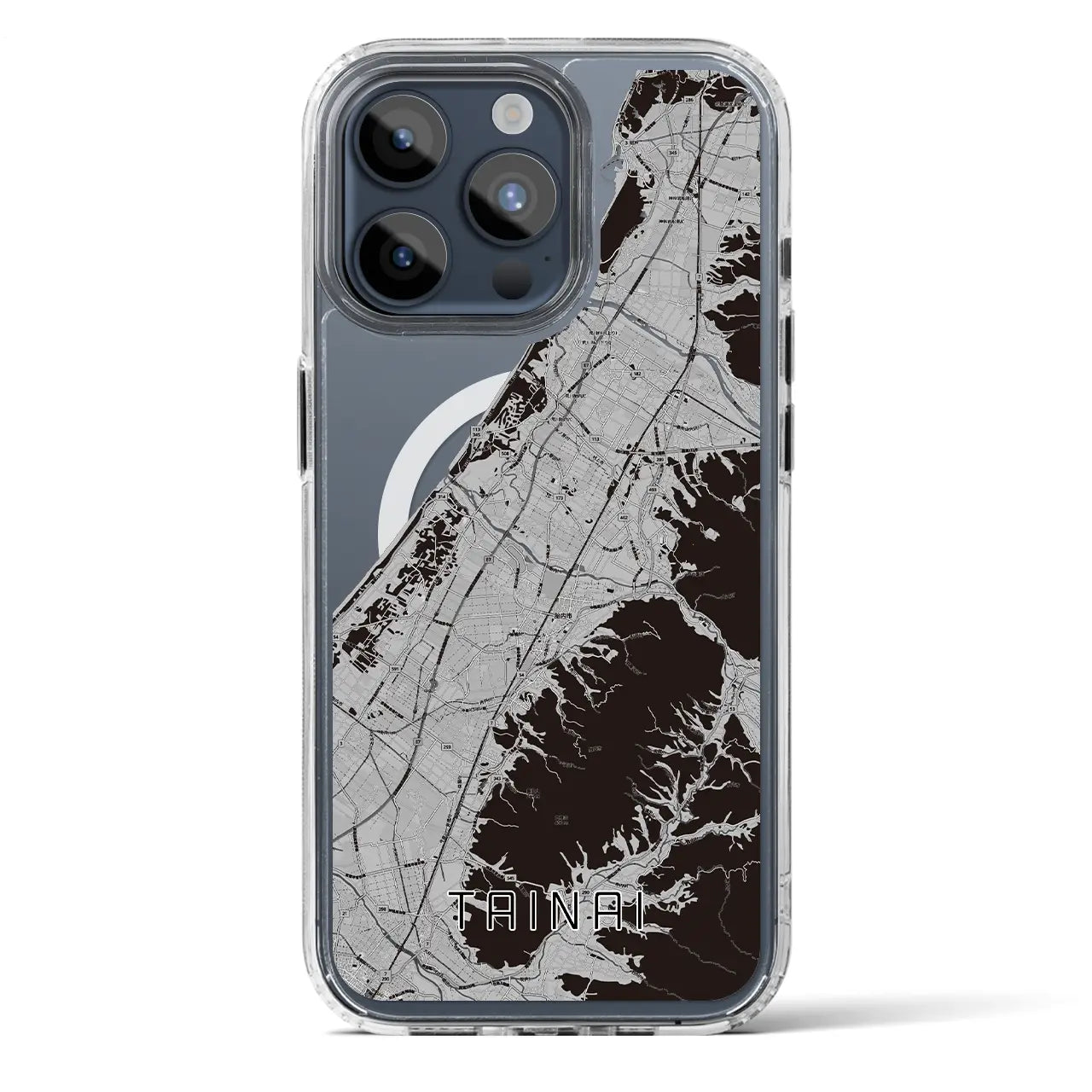 【胎内（新潟県）】地図柄iPhoneケース（MagSafeタイプ）