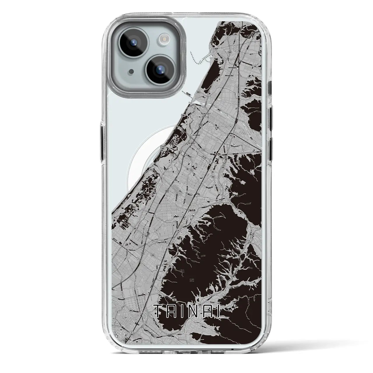 【胎内（新潟県）】地図柄iPhoneケース（MagSafeタイプ）