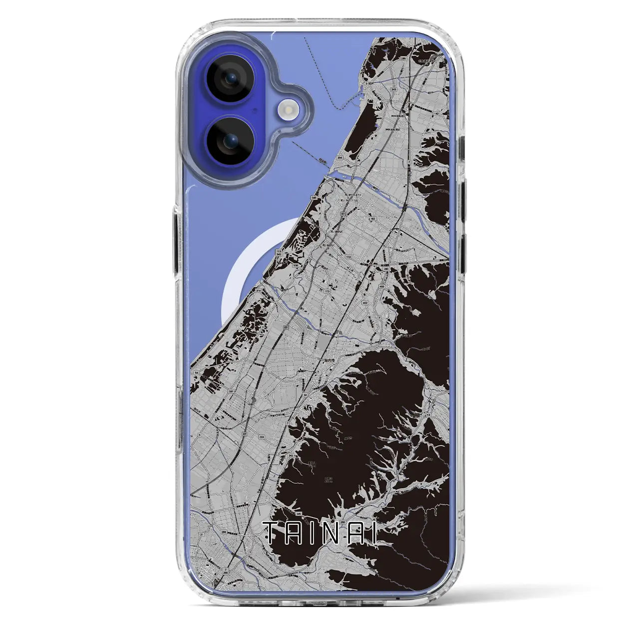 【胎内（新潟県）】地図柄iPhoneケース（MagSafeタイプ）