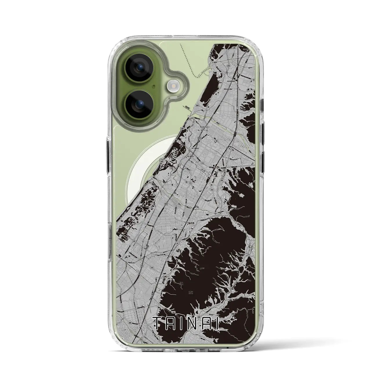 【胎内（新潟県）】地図柄iPhoneケース（MagSafeタイプ）