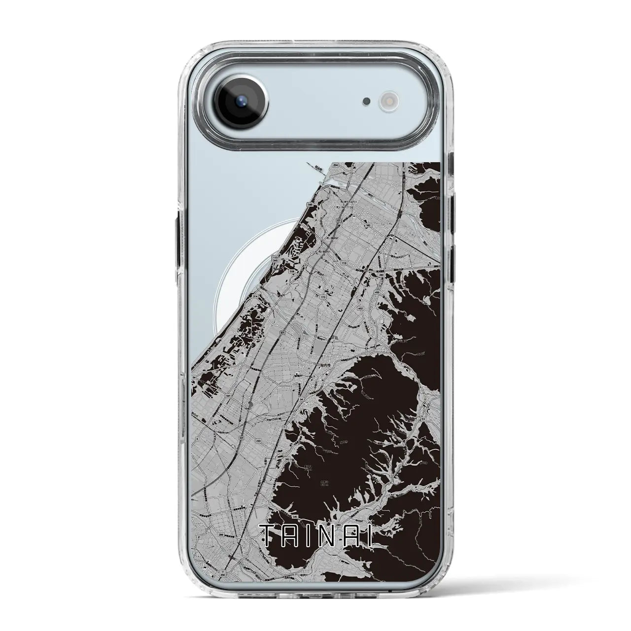 【胎内（新潟県）】地図柄iPhoneケース（MagSafeタイプ）