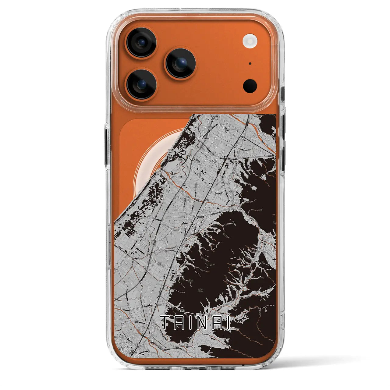 【胎内（新潟県）】地図柄iPhoneケース（MagSafeタイプ）