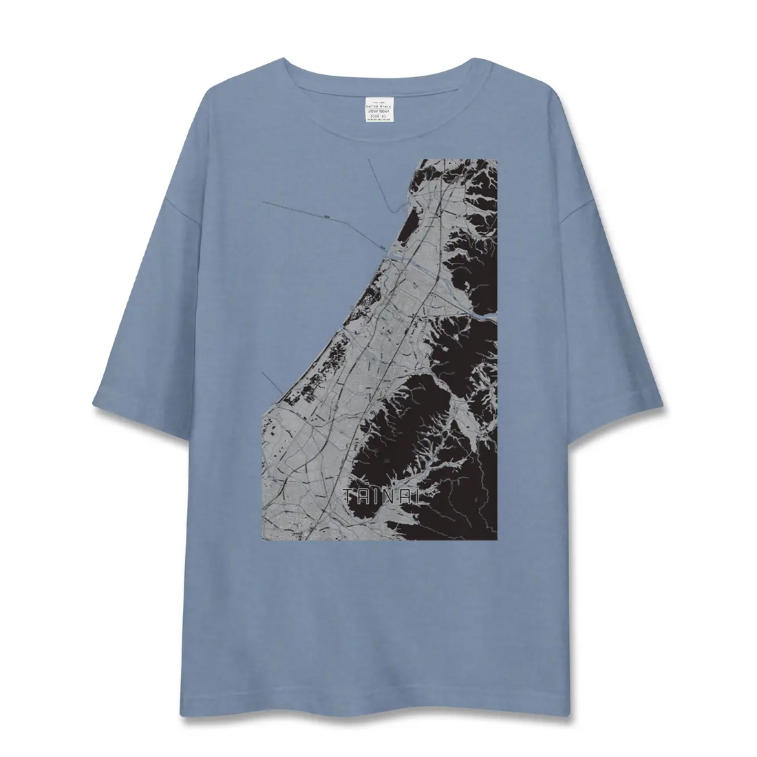 【胎内（新潟県）】地図柄ビッグシルエットTシャツ