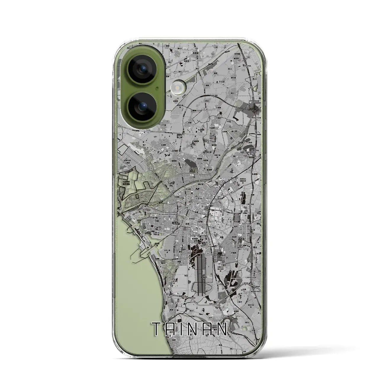 【台南（台湾）】地図柄iPhoneケース（クリアタイプ）