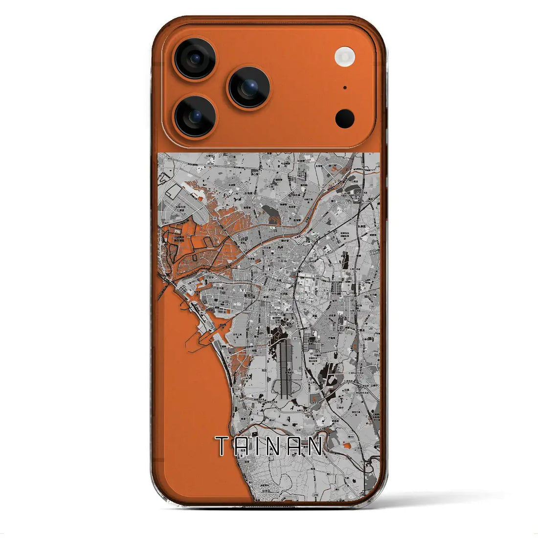 【台南（台湾）】地図柄iPhoneケース（クリアタイプ）