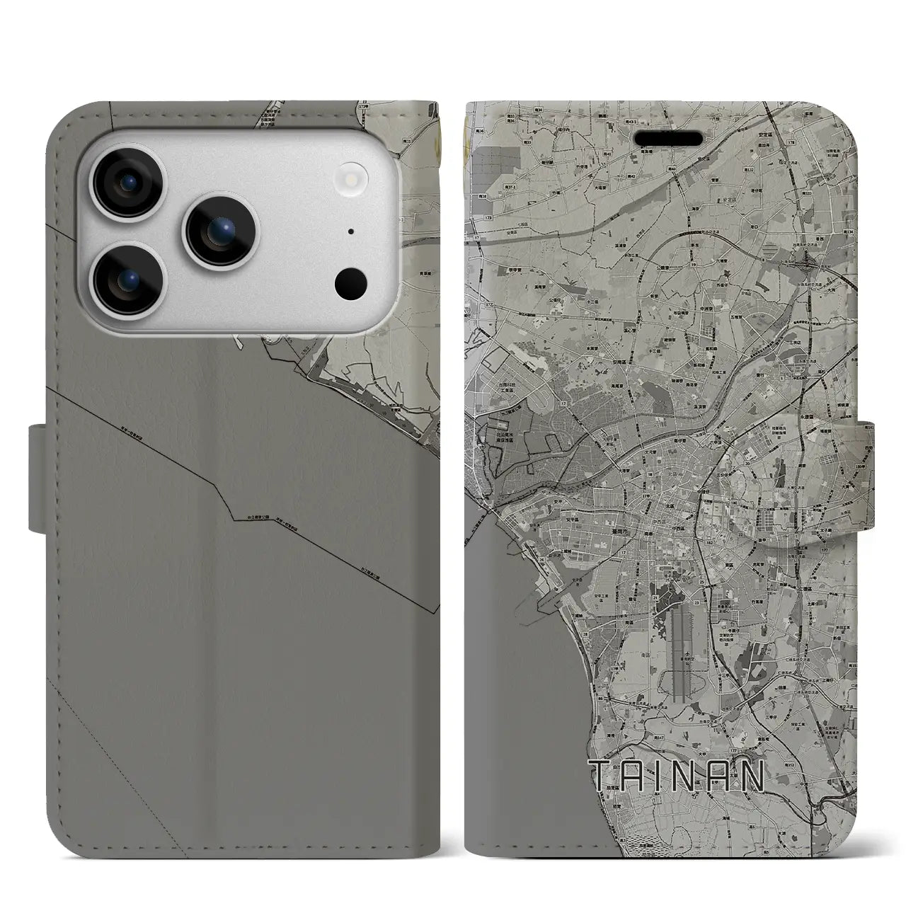 【台南（台湾）】地図柄iPhoneケース（手帳タイプ）