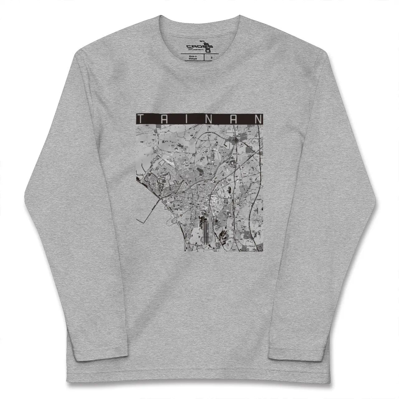 【台南（台湾）】地図柄ロングスリーブTシャツ
