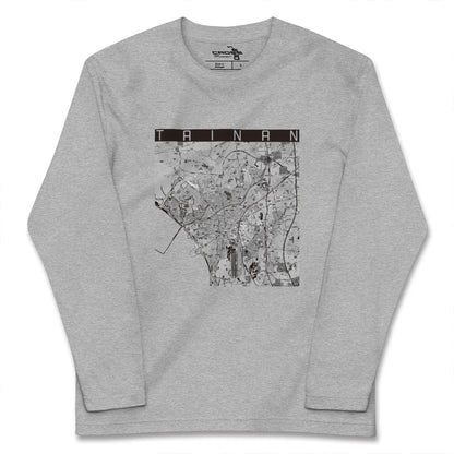 【台南（台湾）】地図柄ロングスリーブTシャツ