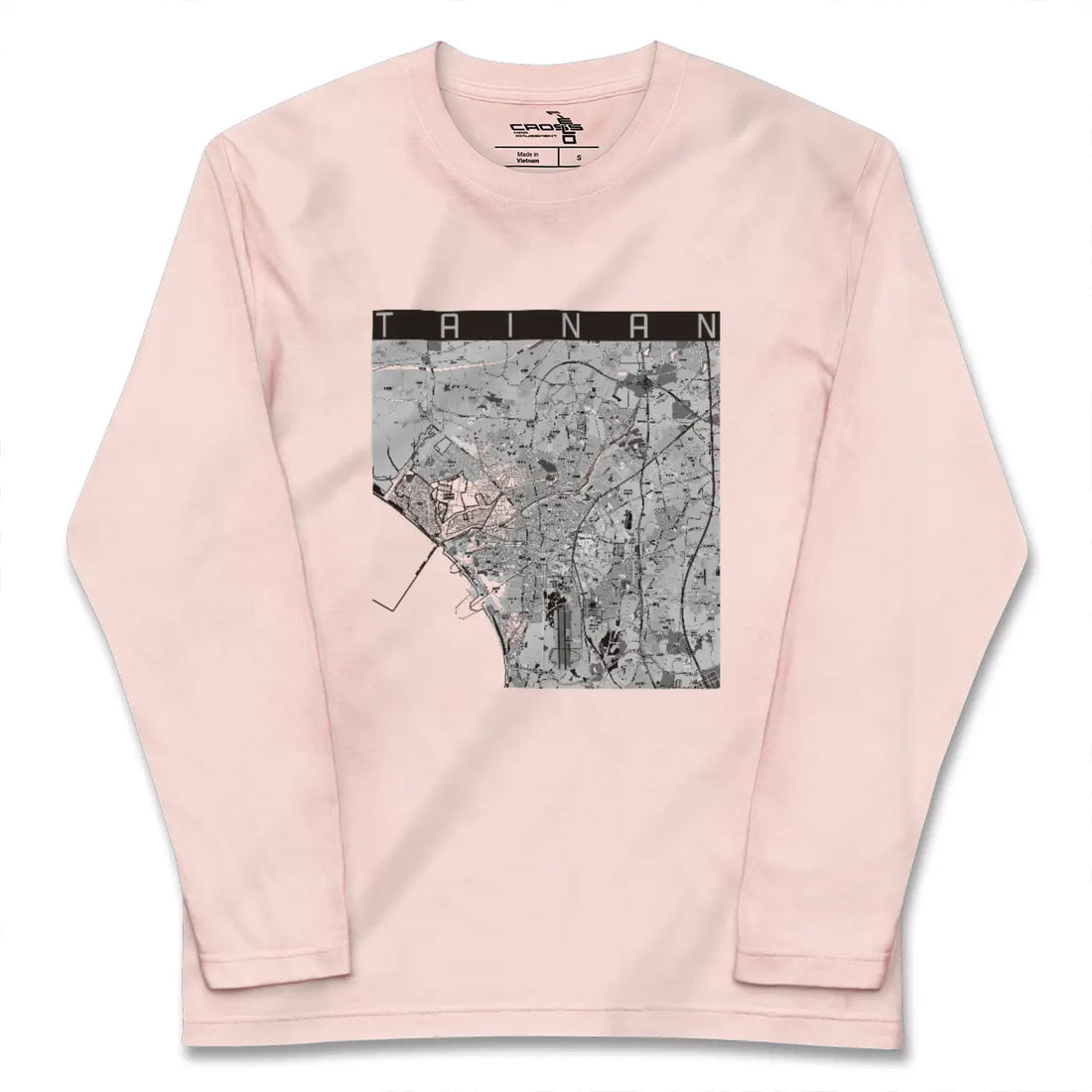 【台南（台湾）】地図柄ロングスリーブTシャツ