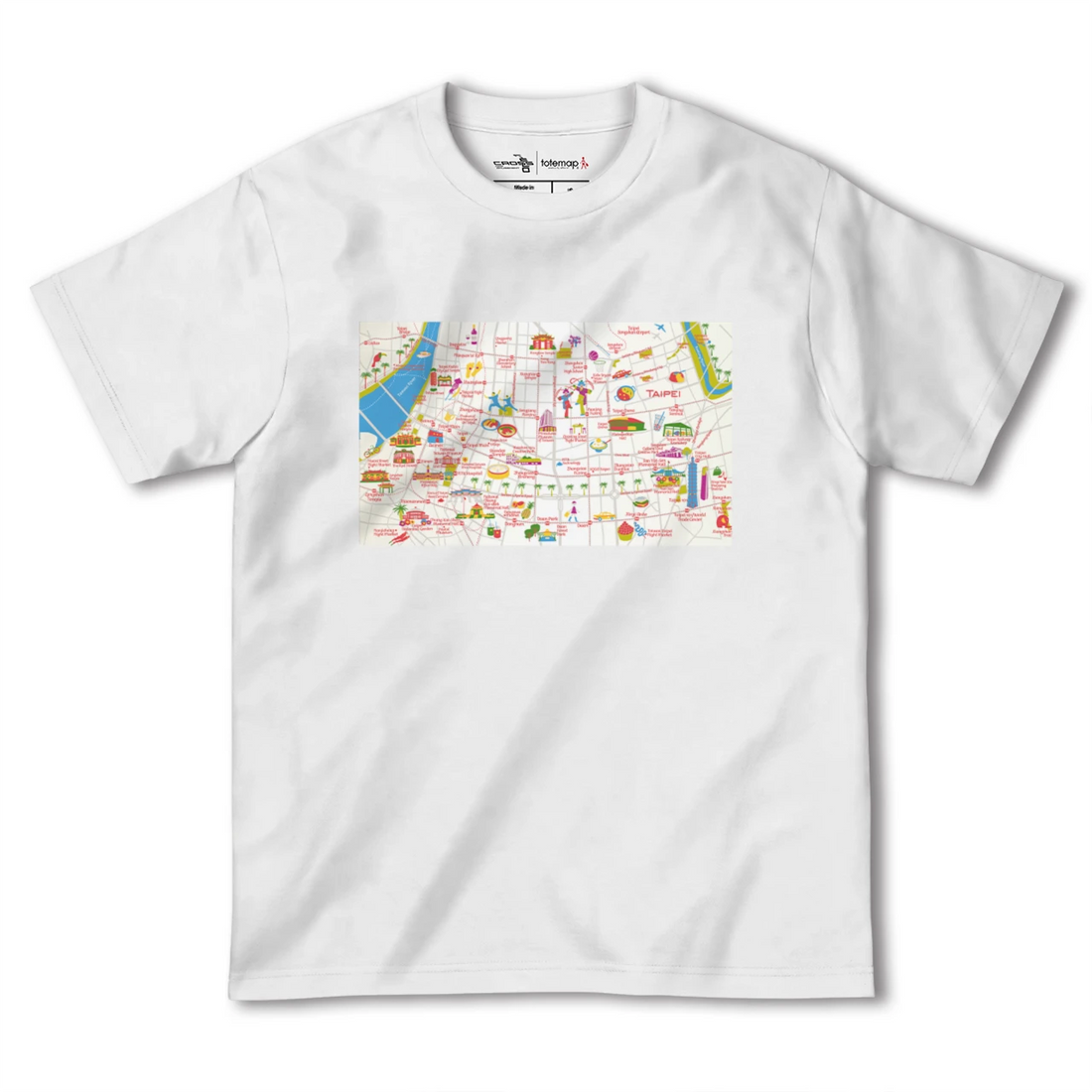 【台北（台湾）】イラストマップTシャツ