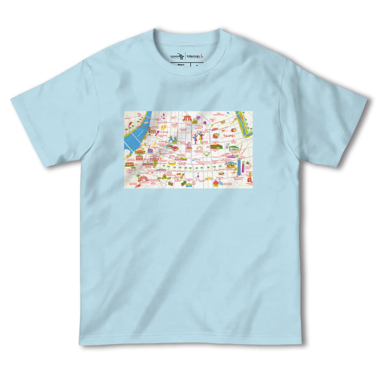 【台北（台湾）】イラストマップTシャツ