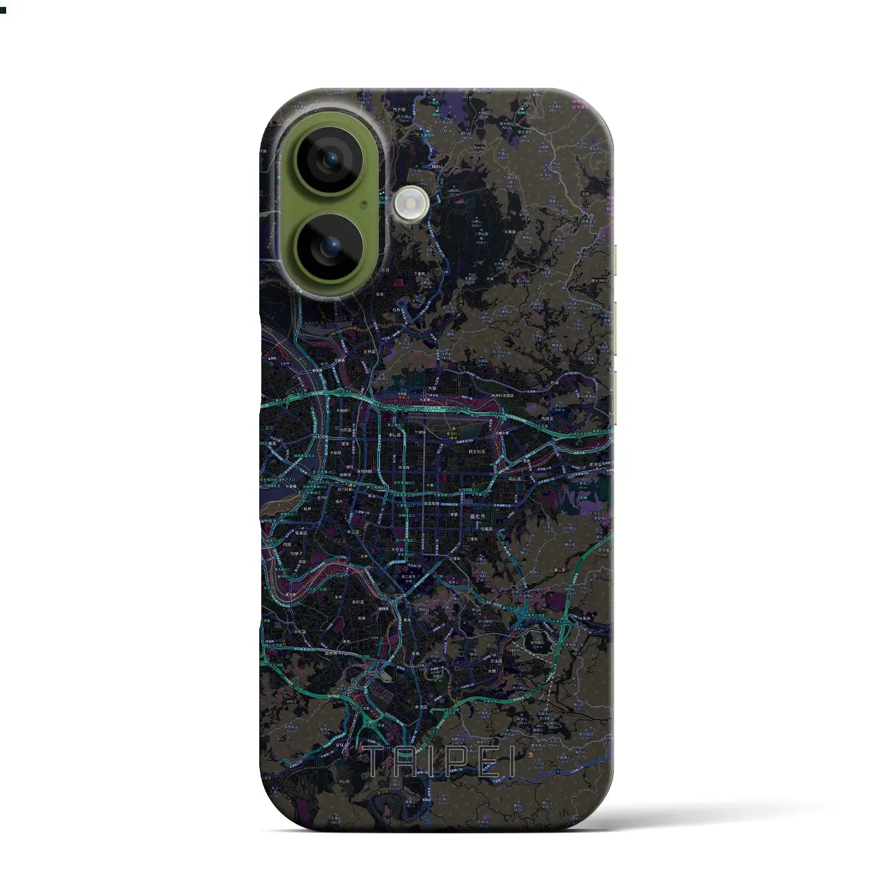 【台北（台湾）】地図柄iPhoneケース（バックカバータイプ）