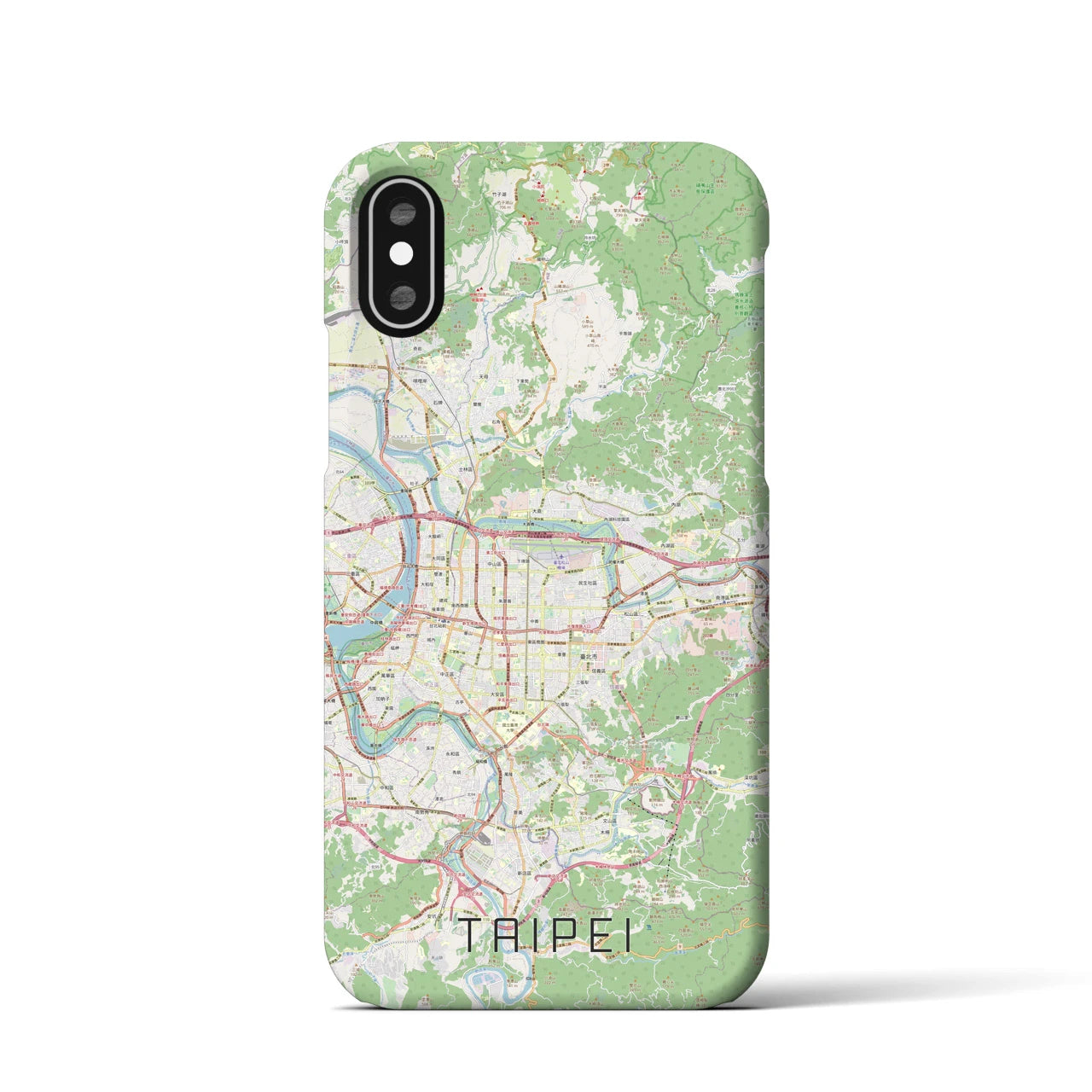 【台北（台湾）】地図柄iPhoneケース（バックカバータイプ）