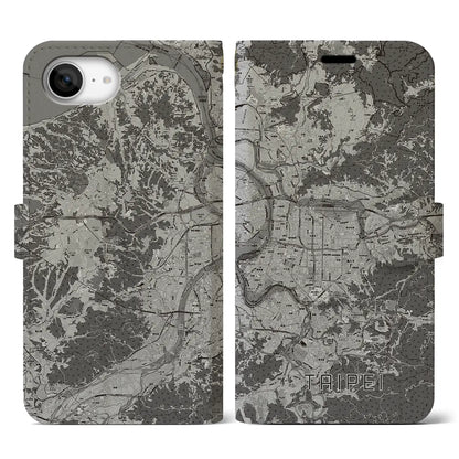 【台北（台湾）】地図柄iPhoneケース（手帳タイプ）