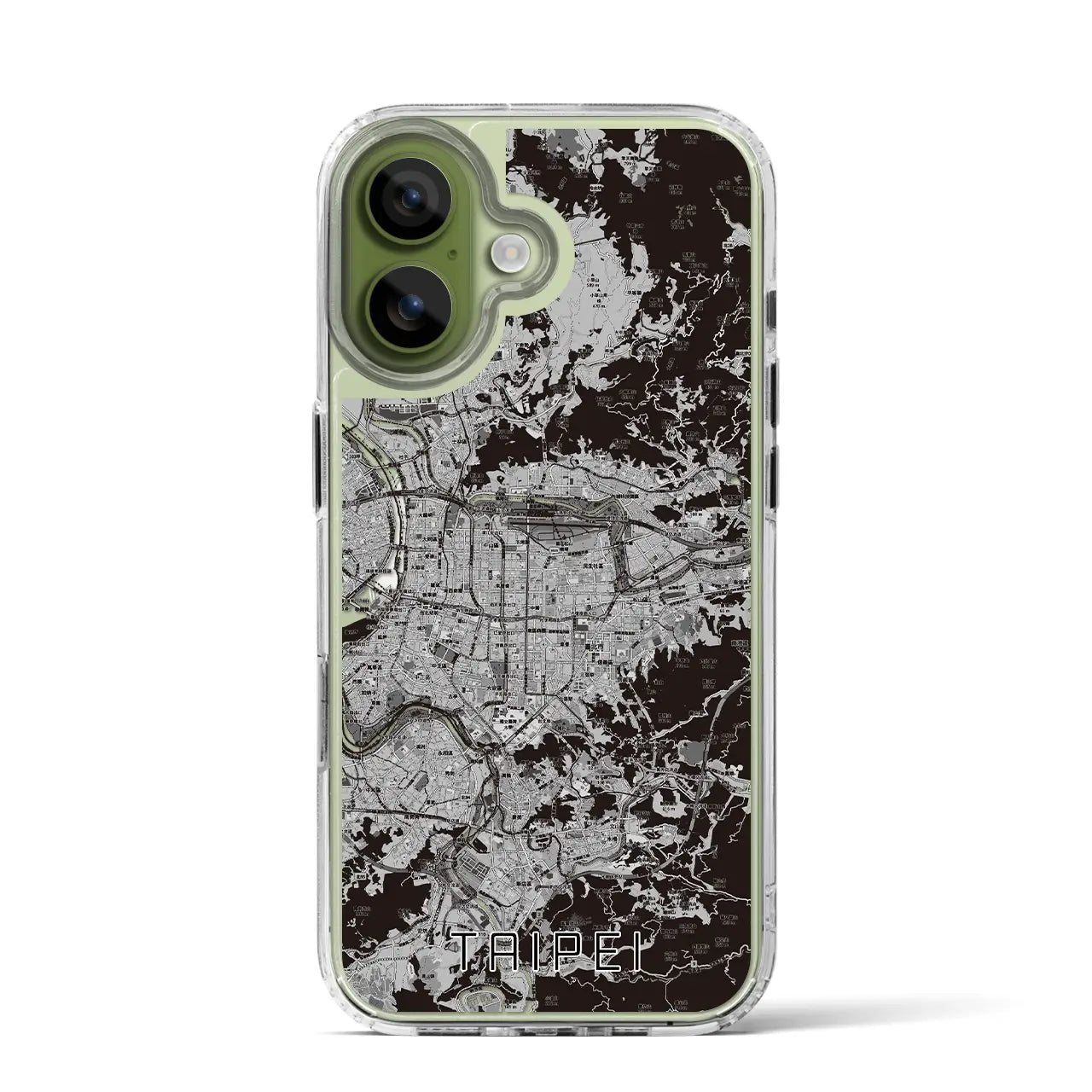 【台北（台湾）】地図柄iPhoneケース（MagSafeタイプ）