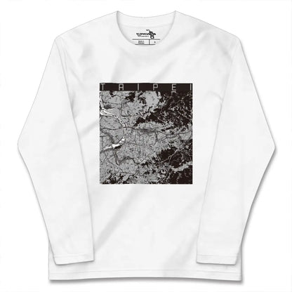 【台北（台湾）】地図柄ロングスリーブTシャツ