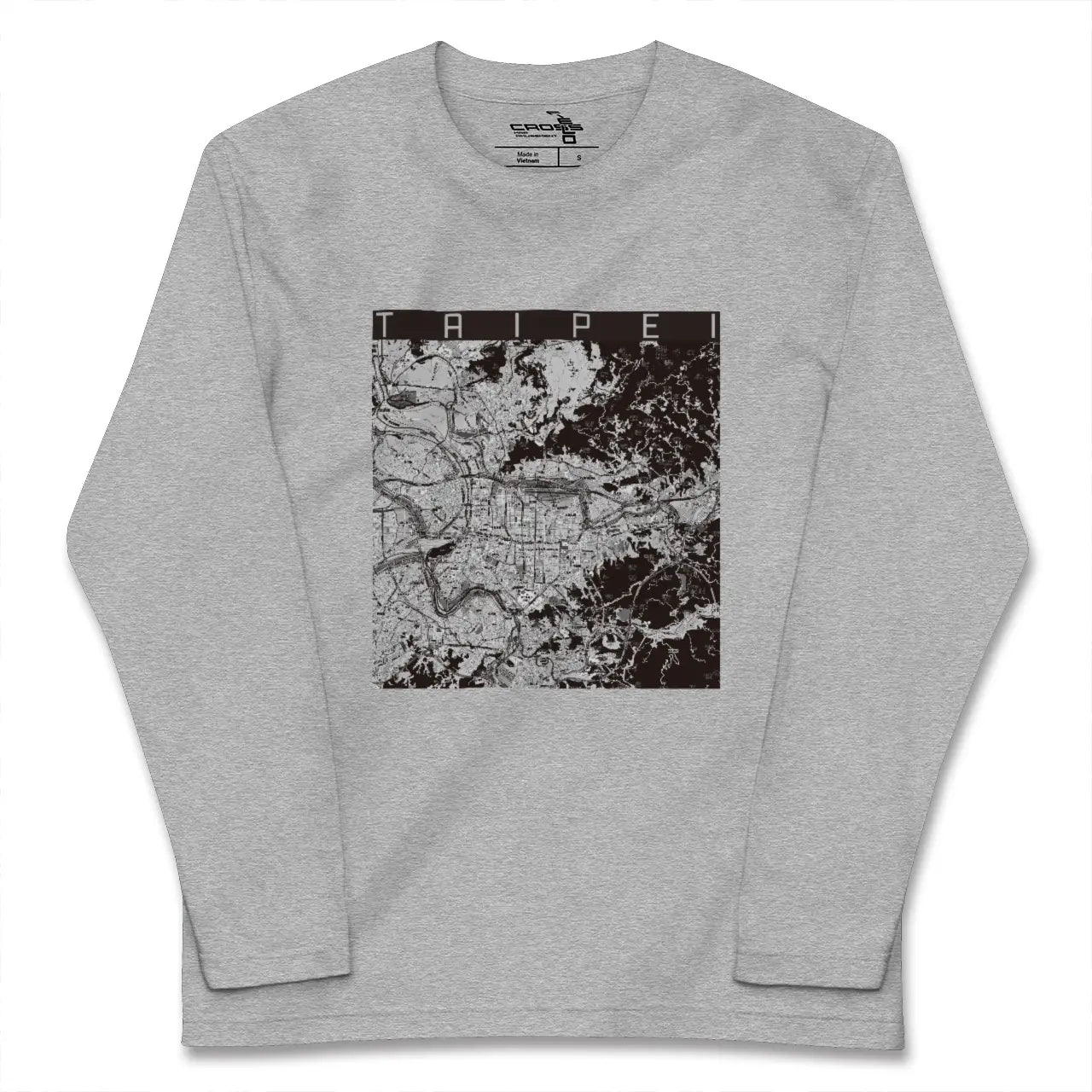 【台北（台湾）】地図柄ロングスリーブTシャツ
