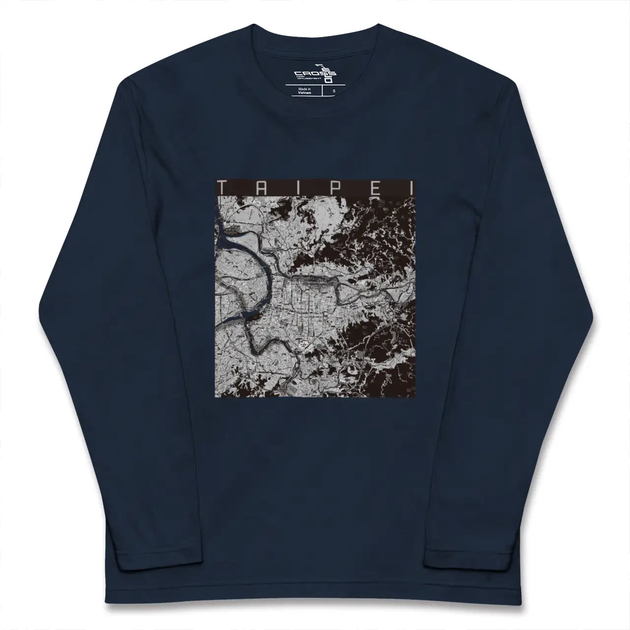 【台北（台湾）】地図柄ロングスリーブTシャツ