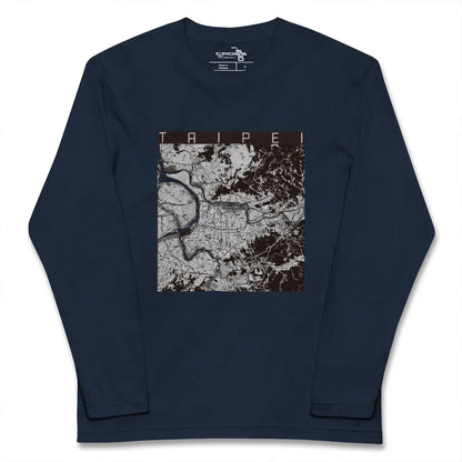 【台北（台湾）】地図柄ロングスリーブTシャツ
