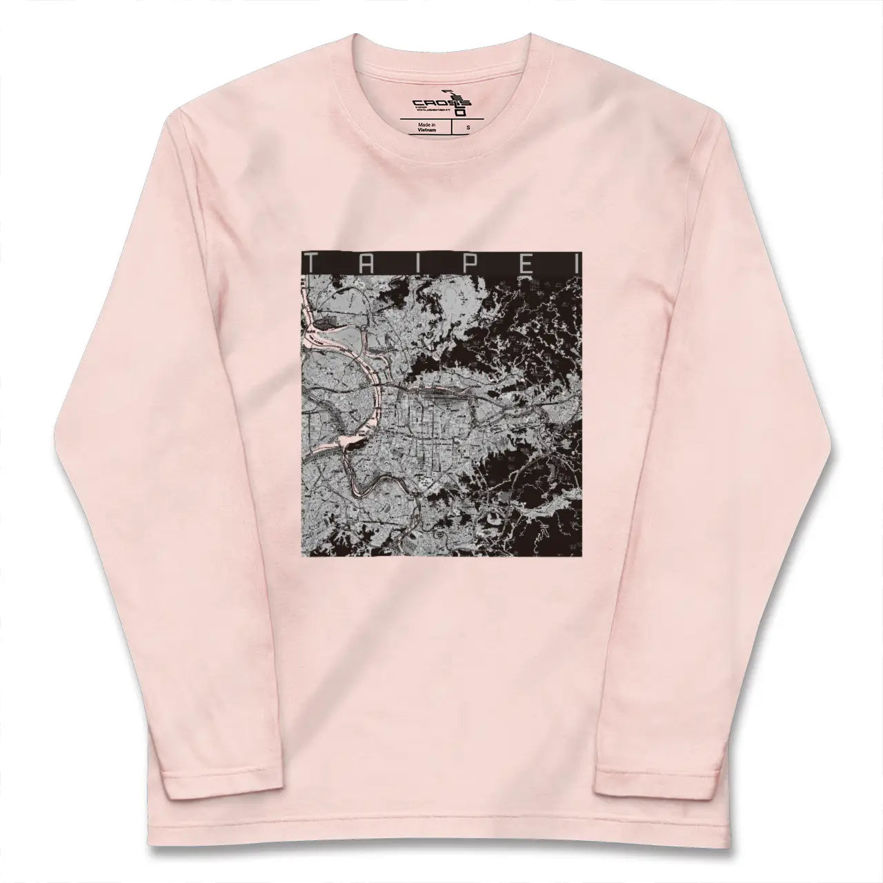 【台北（台湾）】地図柄ロングスリーブTシャツ