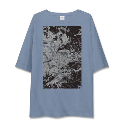 【台北（台湾）】地図柄ビッグシルエットTシャツ