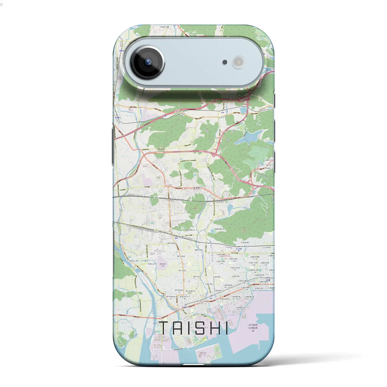 【太子（兵庫県）】地図柄iPhoneケース（バックカバータイプ）ナチュラル・iPhone 17 Pro Max 用