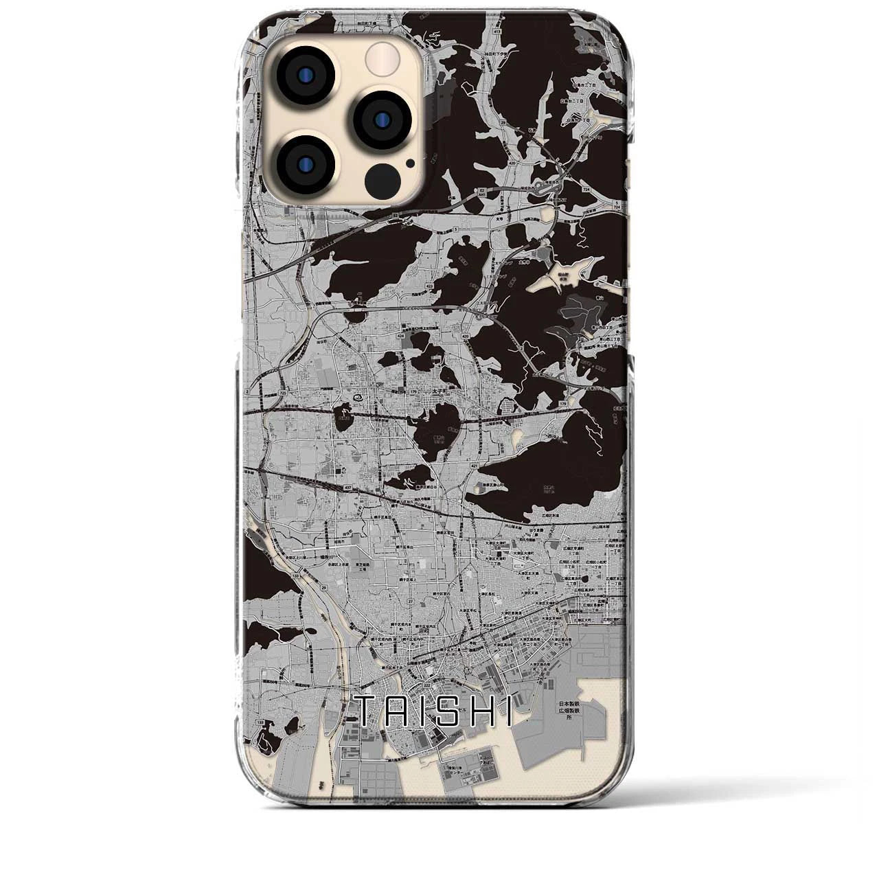 【太子（兵庫県）】地図柄iPhoneケース（クリアタイプ）