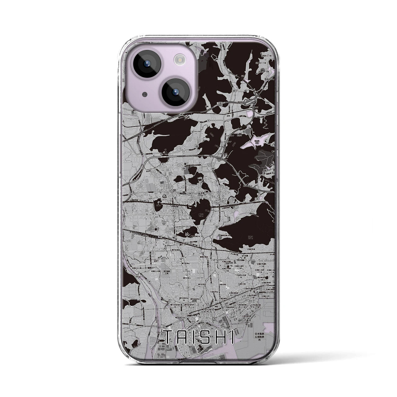 【太子（兵庫県）】地図柄iPhoneケース（クリアタイプ）